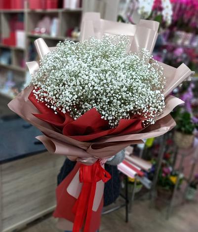 Букет цветов из: Гипсофила в Межозёрном