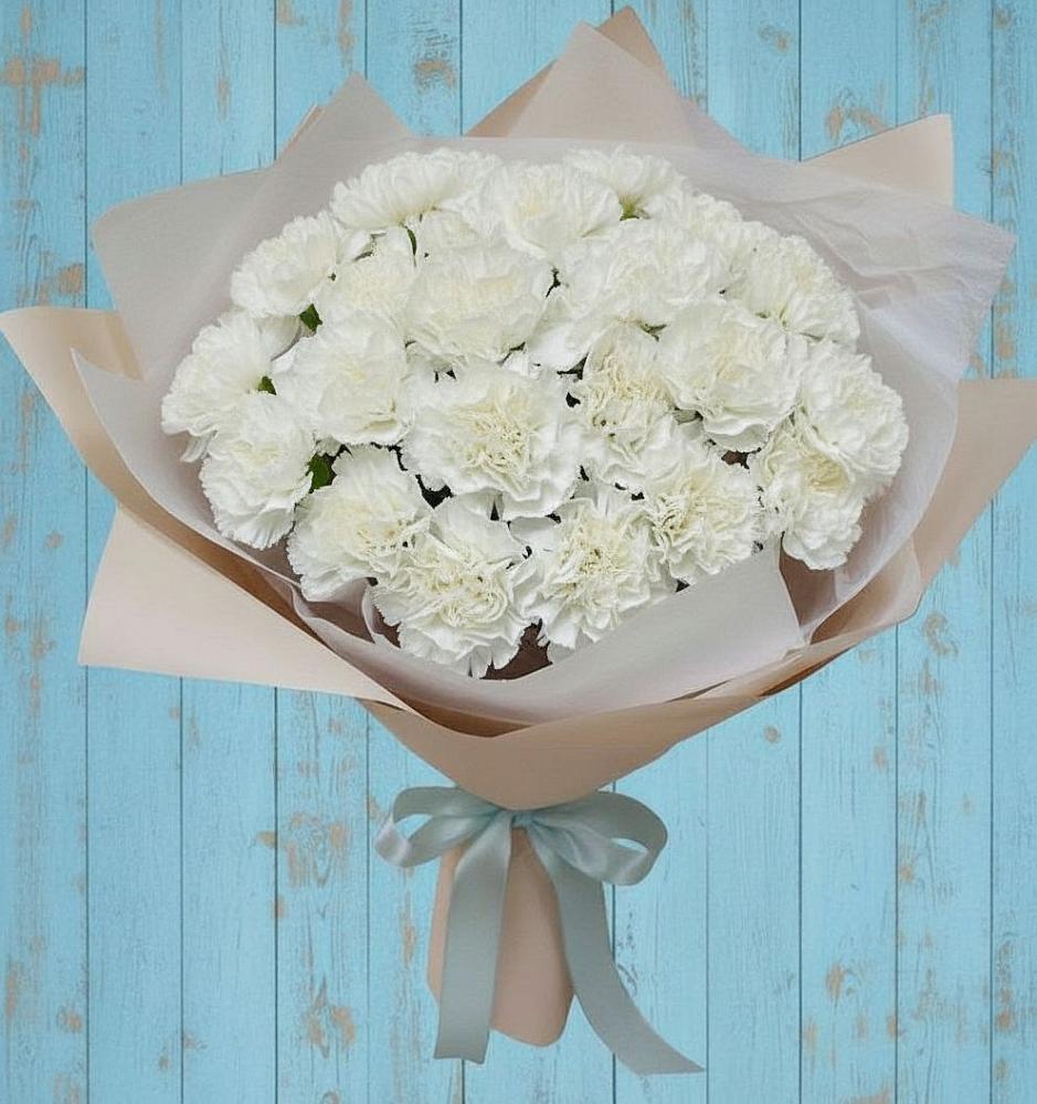 Букет цветов из: Гвоздики в Межозёрном