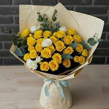 Букет цветов из:  Розы #REPLACE_PRED# Межозёрном