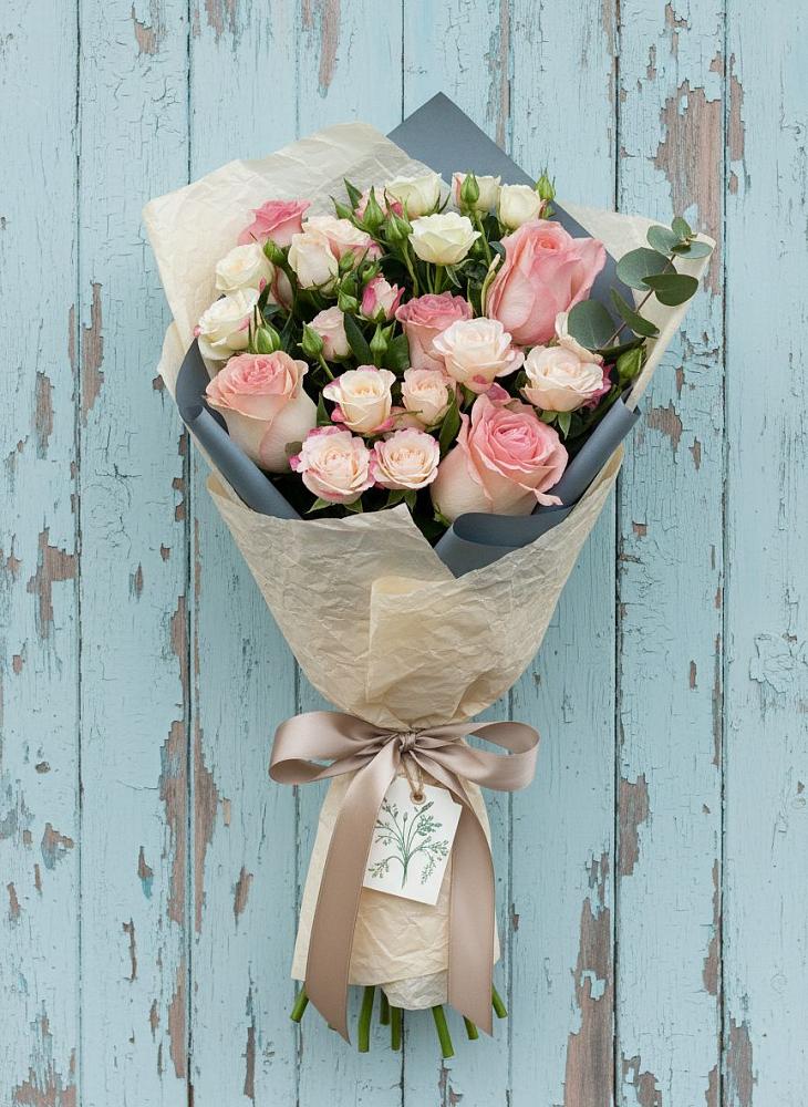 Букет цветов из: Розы в Межозёрном