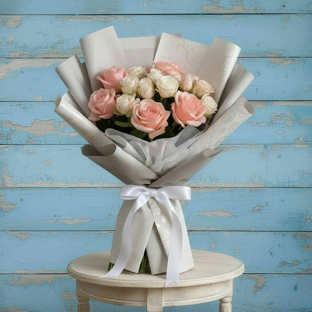 Букет цветов из: Розы в Межозёрном