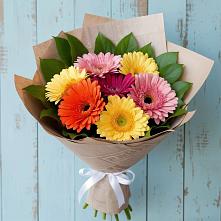 Букет цветов из:  Герберы #REPLACE_PRED# Межозёрном