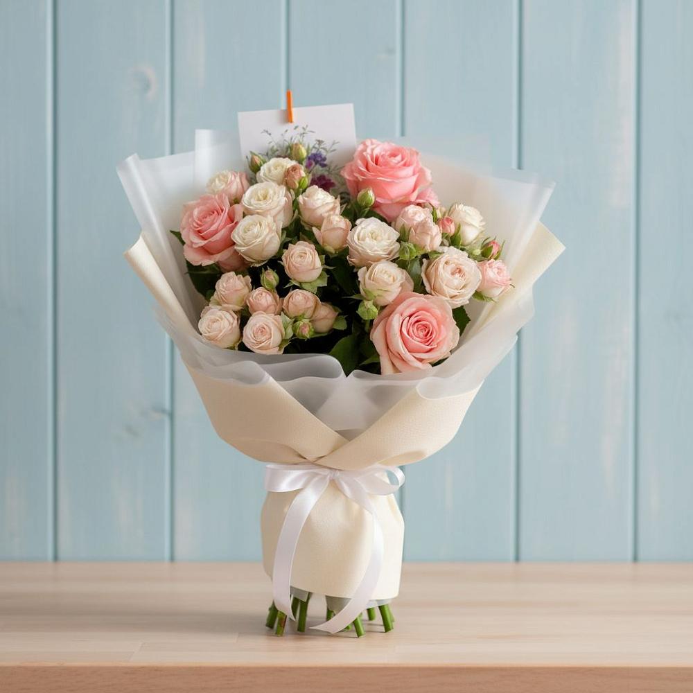 Букет цветов из: Розы в Межозёрном