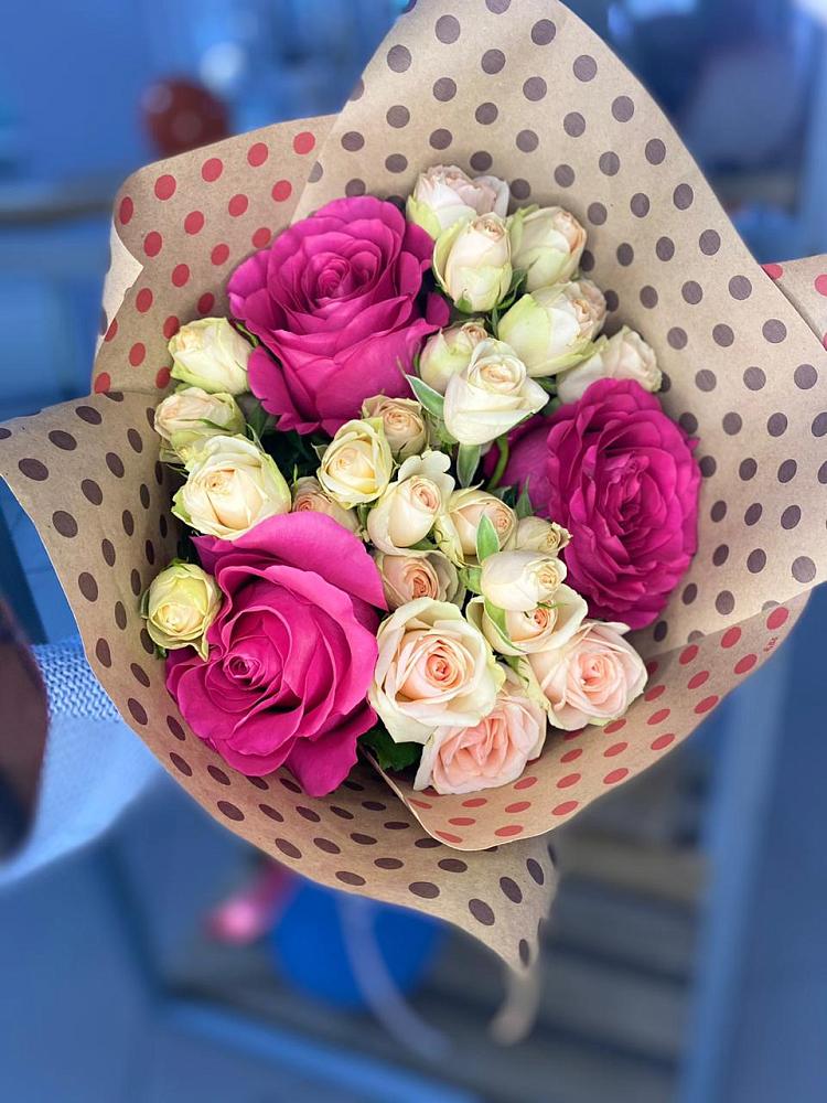 Букет цветов из: Розы в Межозёрном