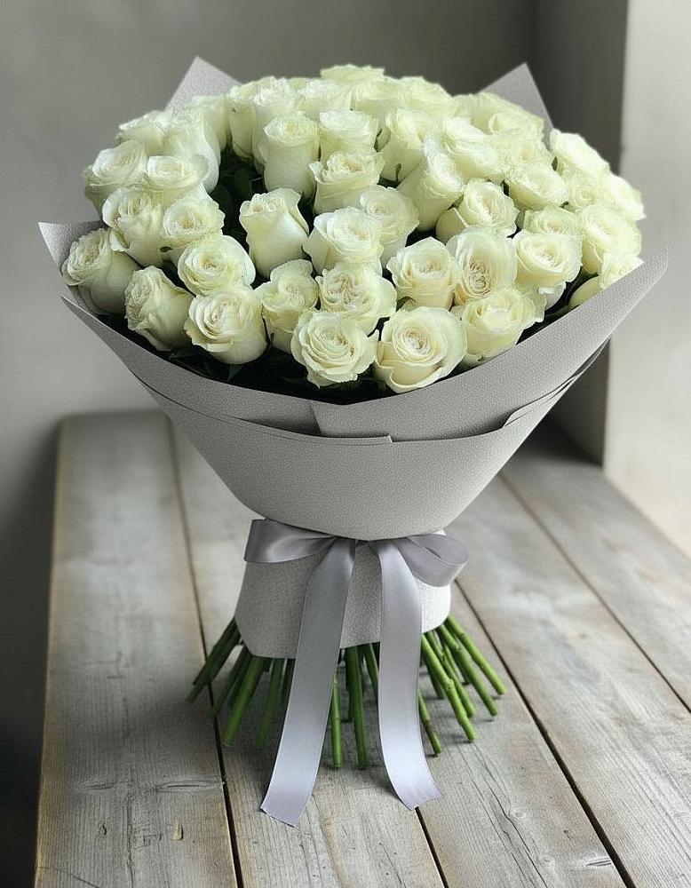 Букет 35 Белых роз в Межозёрном