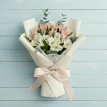 Букет цветов из:  Альстромерии в Межозёрном