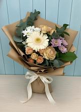 Букет цветов из:  Герберы и Хризантемы в Межозёрном
