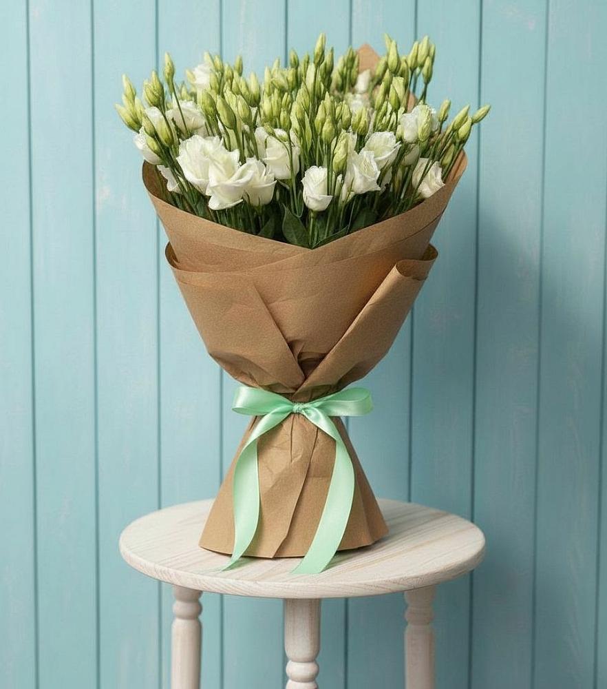 Букет цветов из: Лизиантусы в Межозёрном