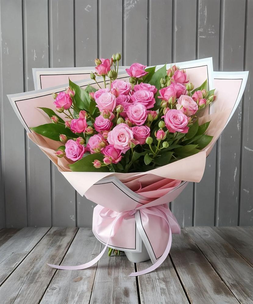 Букет Розовый кустик в Межозёрном