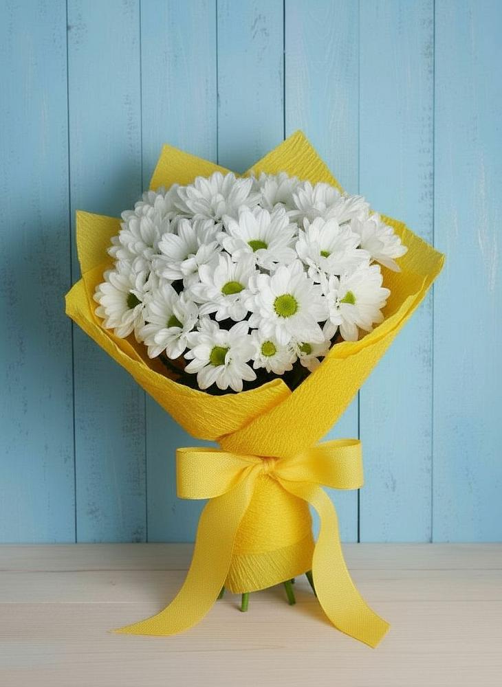 Букет цветов из: Хризантемы в Межозёрном