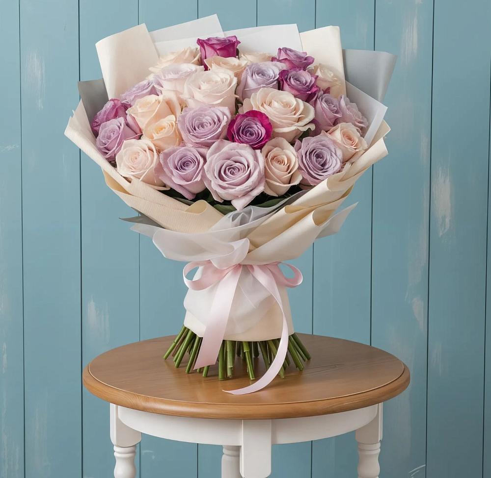 Букет цветов из: Розы в Межозёрном