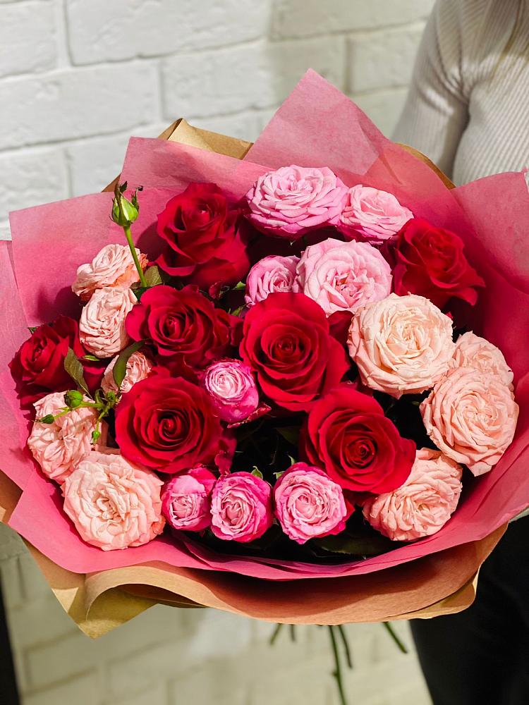 Букет цветов из: Розы в Межозёрном