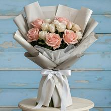 Букет цветов из:  Розы в Межозёрном