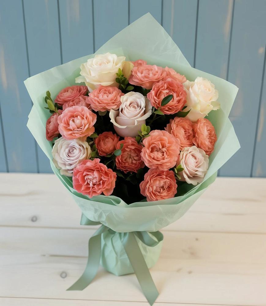 Букет цветов из: Розы в Межозёрном