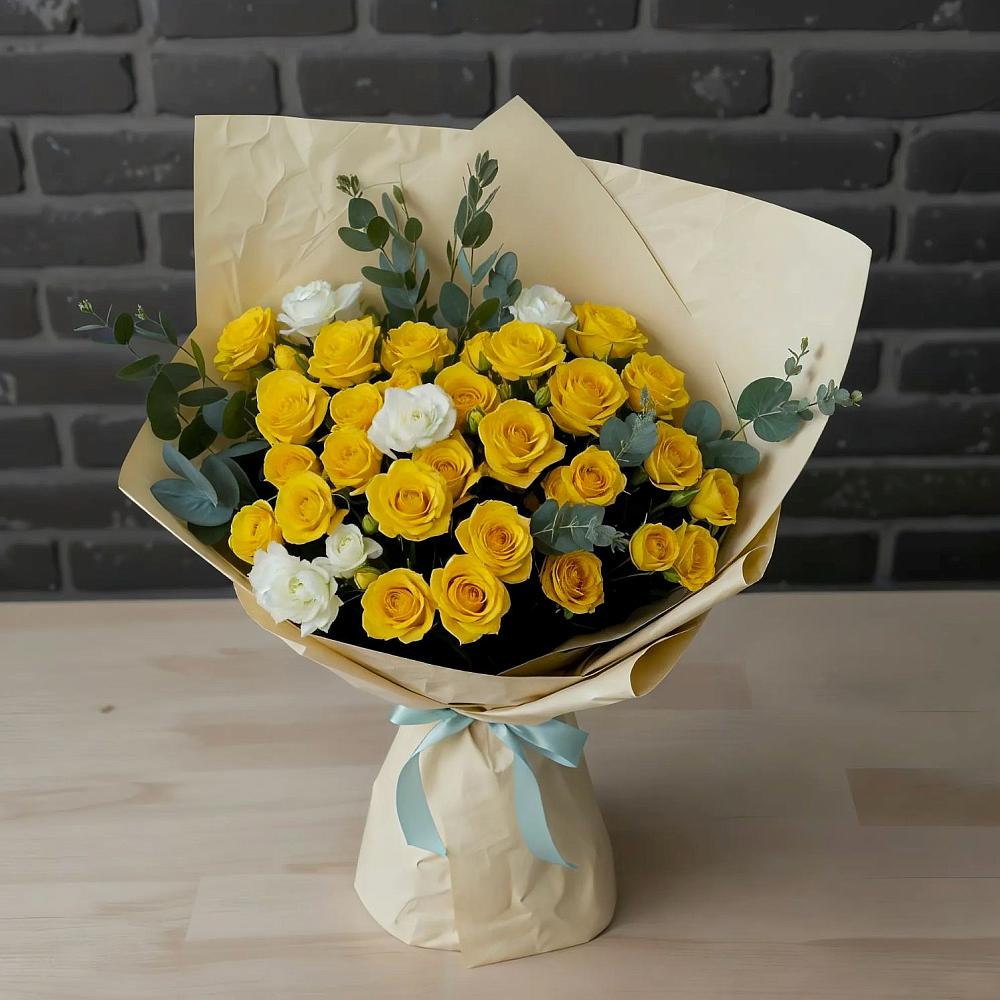 Букет цветов из: Розы в Межозёрном