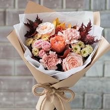 Букет цветов из:  Гвоздики, Хризантемы и Розы #REPLACE_PRED# Межозёрном