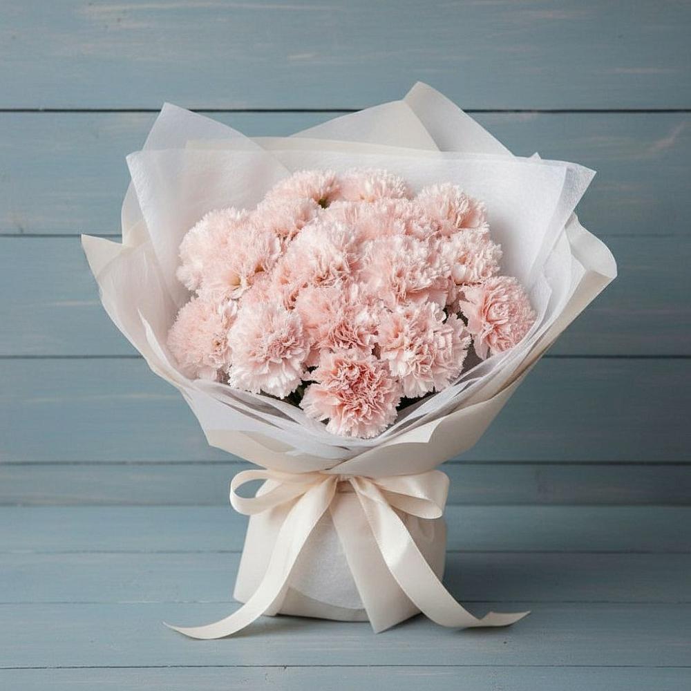 Букет цветов из: Гвоздики в Межозёрном