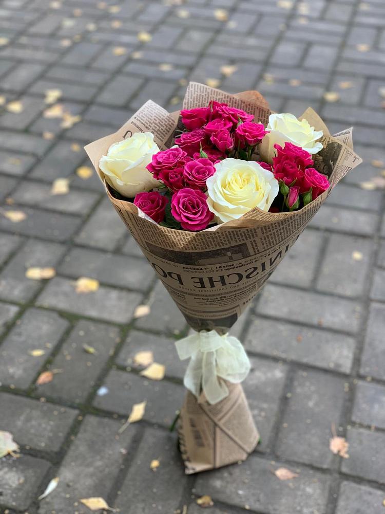 Букет цветов из: Розы в Межозёрном