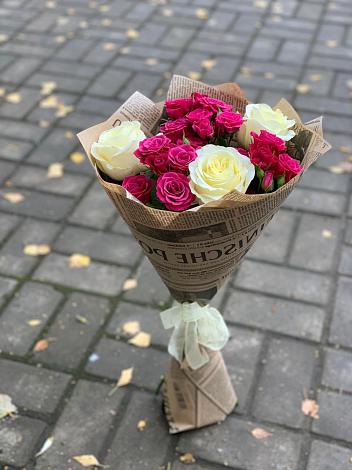 Букет цветов из: Розы в Межозёрном