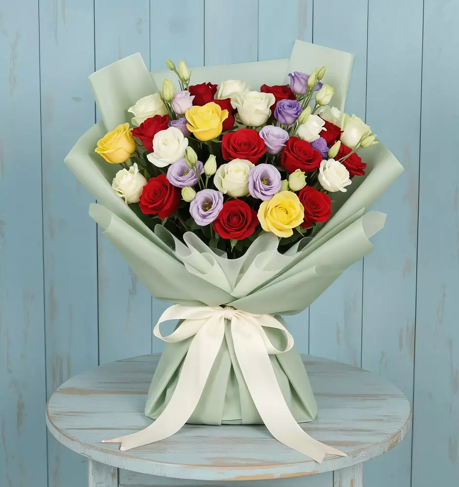 Букет цветов из: Розы в Межозёрном