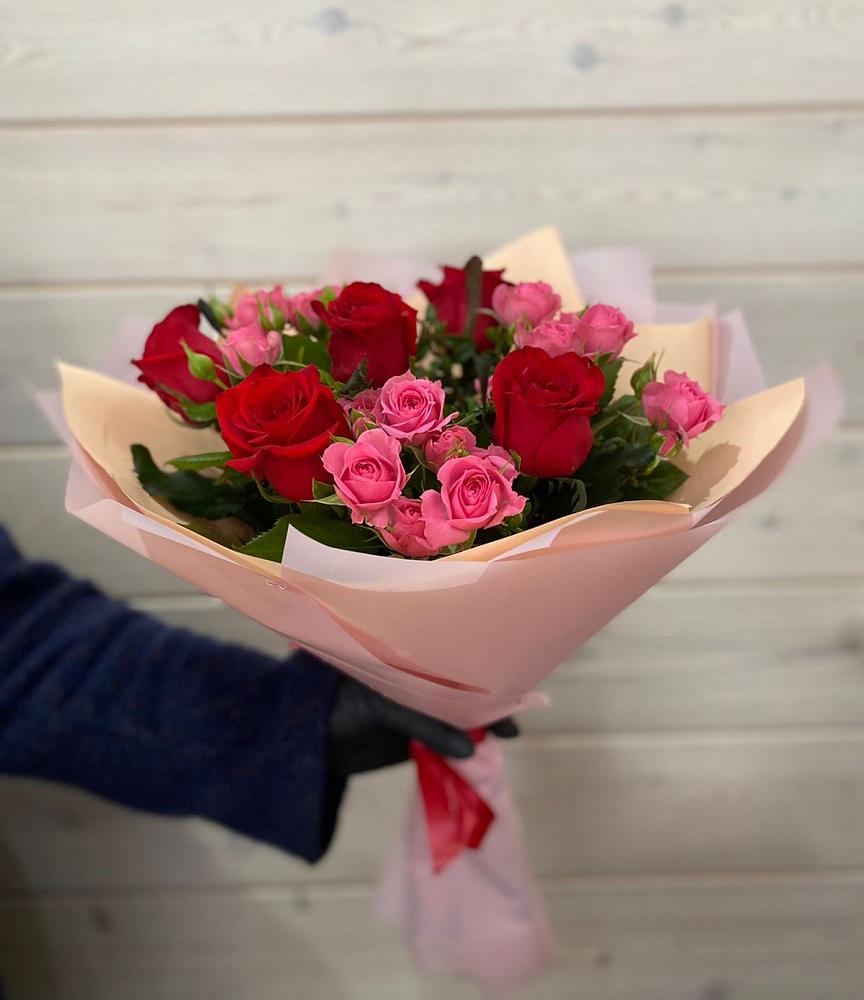 Букет цветов из: Розы в Межозёрном